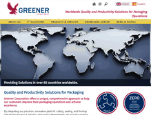 Tablet Screenshot of greenercorp.com